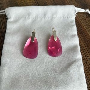 Kendra Scott pink and gold earrings